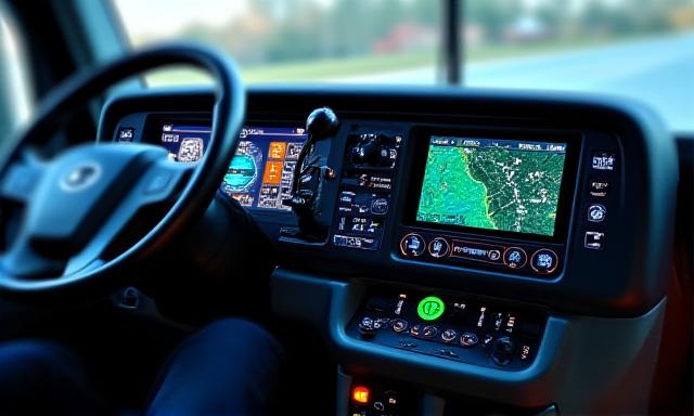 High tech truck dashboard